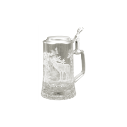Chope de bière avec gravure