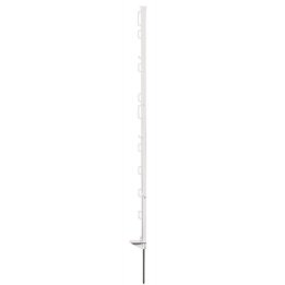 10 PIQUETS PLASTIQUES RECYCLÉS BLANCS 105 CM HORIZONT