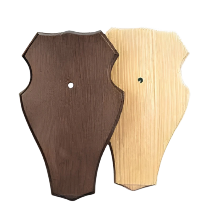 Écusson trophée chevreuil chêne 22 x 13 cm pré-percé | Espace Chasse