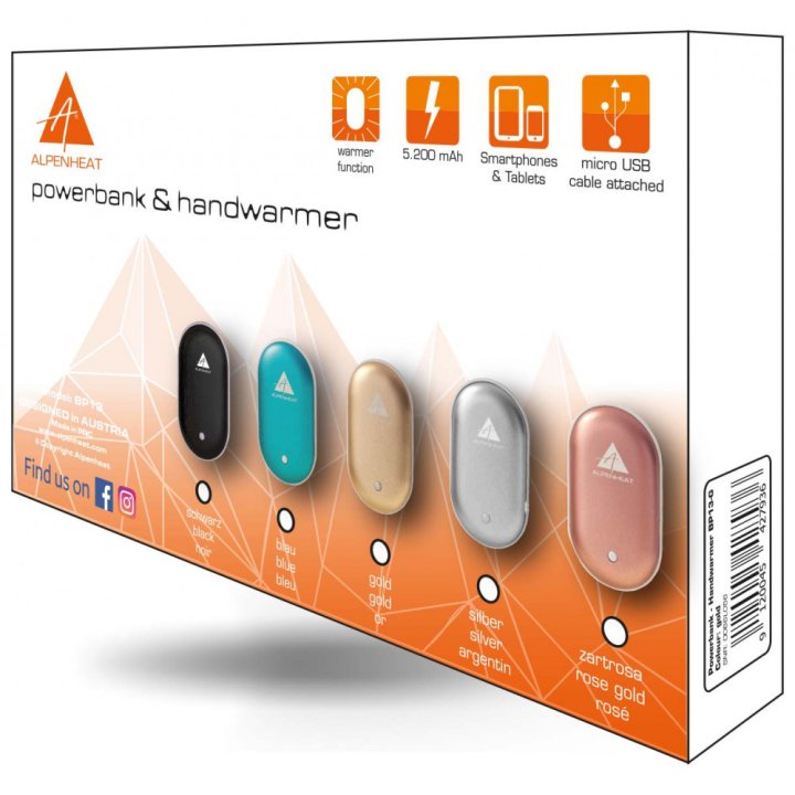 ALPENHEAT Chauffe mains et chargeur.