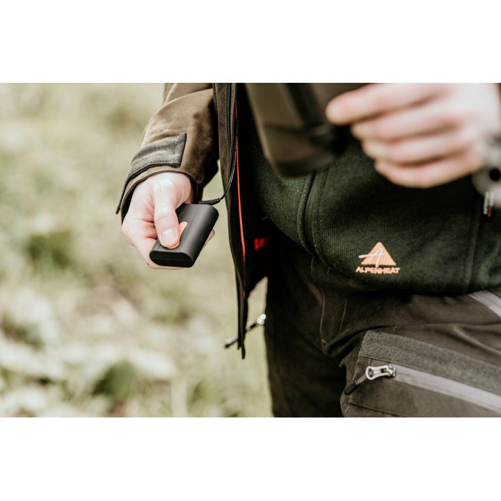 ALPENHEAT veste chauffante ----- fire performance tissus/polaire vert