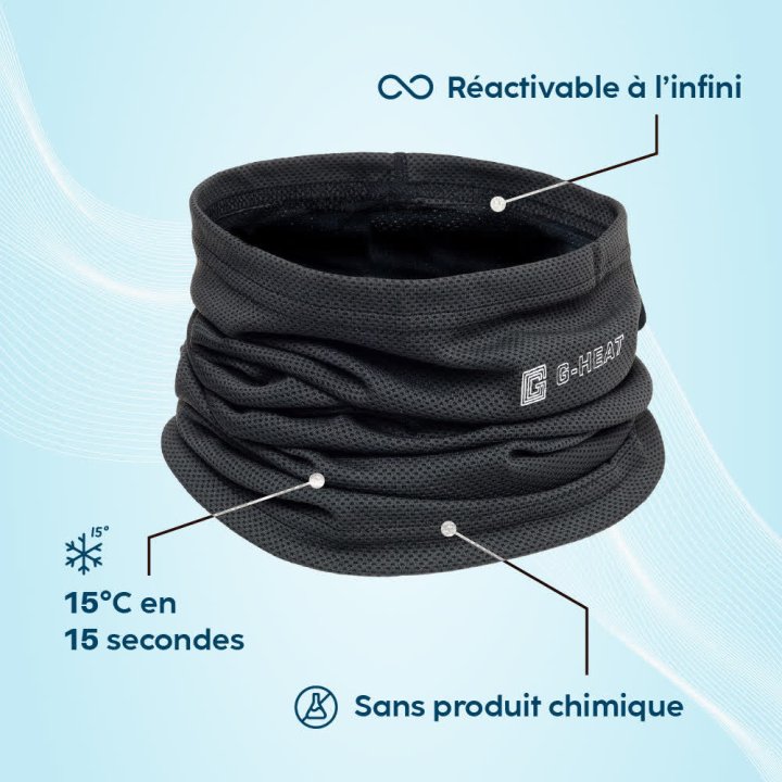 Tour de cou rafraîchissant G-HEAT JADECOOL : T°-15°C | Espace Chasse