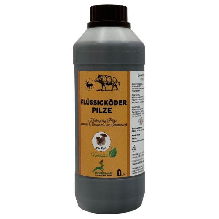 Attractif liquide odeur champignon 250 ml et 1 L | Espace Chasse