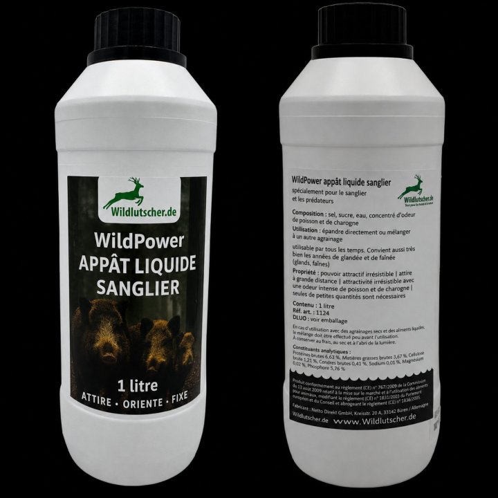 Wild Power : farine et attractif liquide | Espace Chasse