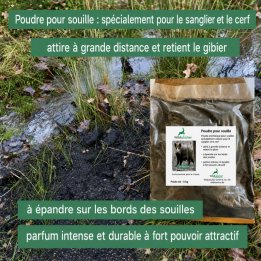 Poudre pour souille 1kg, 2,5kg et 5kg | Espace Chasse