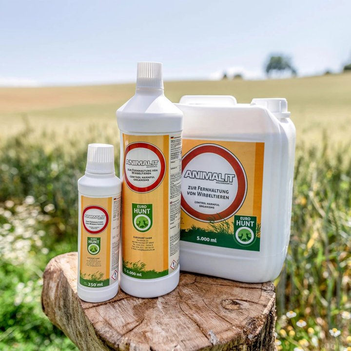 Répulsif gibier Animalit Eurohunt, 250 ml et 1 L | Espace Chasse