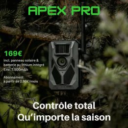 Apex PRO Nordic Gamekeeper : caméra 4G chasse et ferme | Espace Chasse