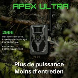Apex ULTRA Nordic Gamekeeper : caméra 4G 20 000 mAh | Espace Chasse