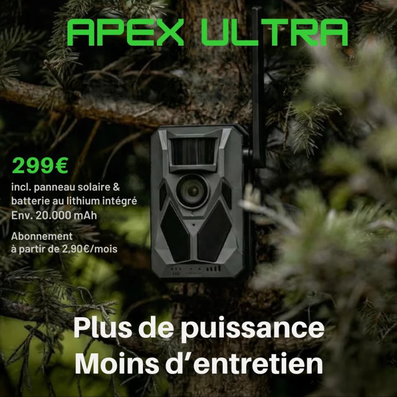 Caméra 4G de chasse et de surveillance APEX ULTRA NORDIC GAMEKEEPER