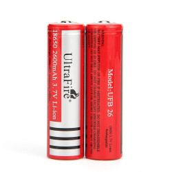 Batterie 18650 3.7V 2600mAh MAX Li-ion rechargeable
