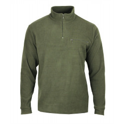 Pull polaire kaki uni