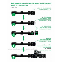 Pard Speed Uni Adaptateur 35,2-47mm