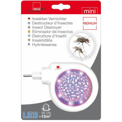 DESTRUCTEUR D’INSECTES LED MINI 3 WATTS PREMIUM SWISSINNO SOLUTIONS