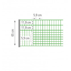 FILET ÉLECTRIFIÉ 0,65M - 50M ANTI-LAPIN