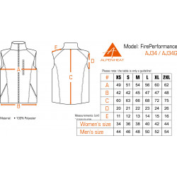 ALPENHEAT veste chauffante ----- fire performance tissus/polaire vert
