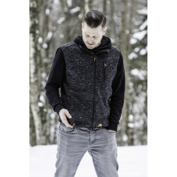 ALPENHEAT gilet chauffante ----- FIRE PERFORMANCE tissus/polaire tricoté noir