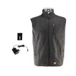 ALPENHEAT gilet chauffante ----- FIRE PERFORMANCE tissus/polaire tricoté noir