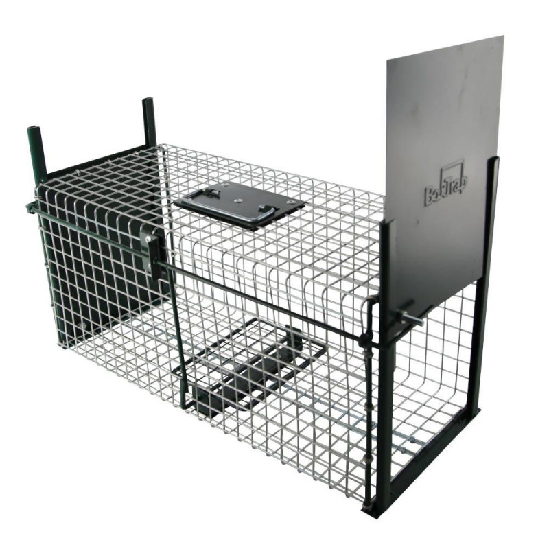 CAGE À RATS AVEC GLISSIÈRE, 2 ENTRÉES, 50 X 21 X 22.5 CM - BOXTRAP