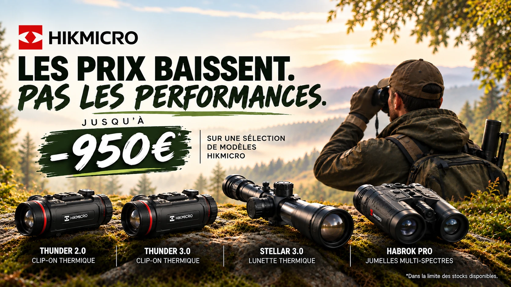 Remises sur clip on  lunette et jumelles thermiques HIKMICRO